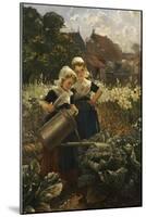 The Little Gardeners-Edmond Louyot-Mounted Giclee Print