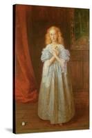 The Little Girl Who Sat for Van Dyck, 1868-James Archer-Stretched Canvas