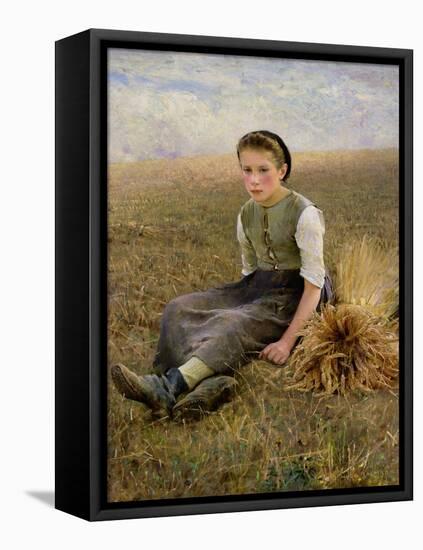 The Little Gleaner, 1884-Hugo Salmson-Framed Stretched Canvas