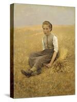 The Little Gleaner, 1884-Hugo Salmson-Stretched Canvas