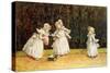The little go-cart' by Kate Greenaway-Kate Greenaway-Stretched Canvas