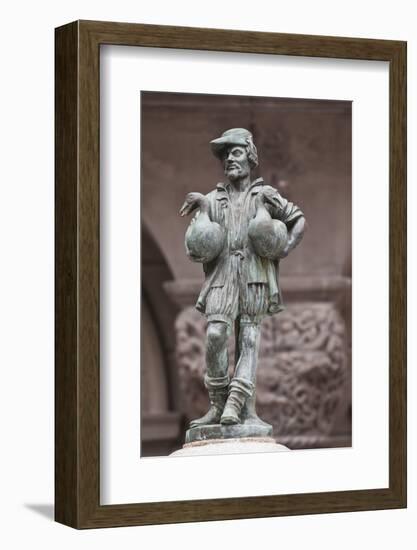 The Little Goose Man Fountain in the City of Lucerne, Switzerland, Europe-Julian Elliott-Framed Photographic Print