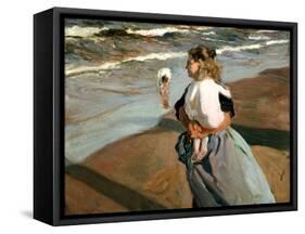 The Little Granddaughter, 1908-Joaqu?n Sorolla y Bastida-Framed Stretched Canvas