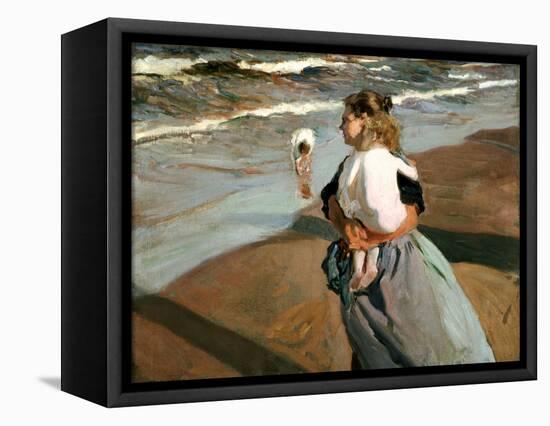 The Little Granddaughter, 1908-Joaqu?n Sorolla y Bastida-Framed Stretched Canvas