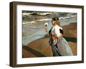 The Little Granddaughter, 1908-Joaqu?n Sorolla y Bastida-Framed Giclee Print