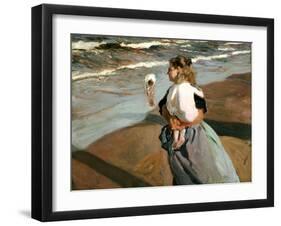 The Little Granddaughter, 1908-Joaqu?n Sorolla y Bastida-Framed Giclee Print