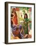 The Little Maid Servant of Naaman's Wife-William Hatherell-Framed Giclee Print