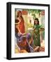 The Little Maid Servant of Naaman's Wife-William Hatherell-Framed Giclee Print