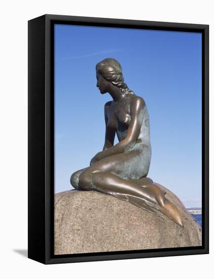 The Little Mermaid, Copenhagen, Denmark, Scandinavia-Hans Peter Merten-Framed Stretched Canvas