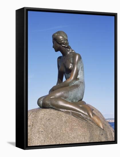 The Little Mermaid, Copenhagen, Denmark, Scandinavia-Hans Peter Merten-Framed Stretched Canvas