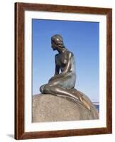 The Little Mermaid, Copenhagen, Denmark, Scandinavia-Hans Peter Merten-Framed Photographic Print