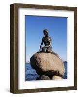 The Little Mermaid, Copenhagen, Denmark, Scandinavia-Hans Peter Merten-Framed Photographic Print