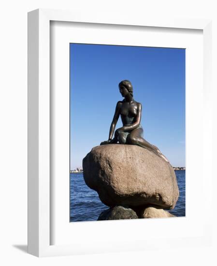 The Little Mermaid, Copenhagen, Denmark, Scandinavia-Hans Peter Merten-Framed Photographic Print