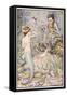 The Little Mermaid Talks with the Witch on the Sea-Floor-Monro S. Orr-Framed Stretched Canvas