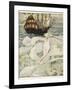 The Little Mermaid Watches a Ship-Anne Anderson-Framed Photographic Print
