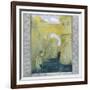 The Little Mermaid Watches the Castle Drawbridge Being Lowered-Heinrich Lefler-Framed Art Print