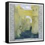The Little Mermaid Watches the Castle Drawbridge Being Lowered-Heinrich Lefler-Framed Stretched Canvas