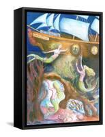 The Little Mermaid-Mary Kuper-Framed Stretched Canvas
