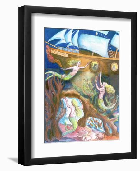 The Little Mermaid-Mary Kuper-Framed Giclee Print