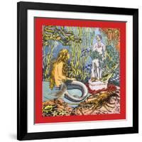 The Little Mermaid-Ivan Bilibin-Framed Art Print