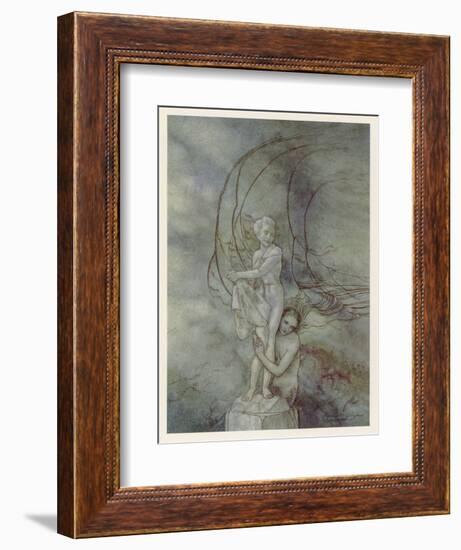 The Little Mermaid-Arthur Rackham-Framed Art Print