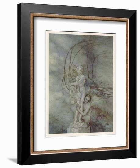 The Little Mermaid-Arthur Rackham-Framed Art Print