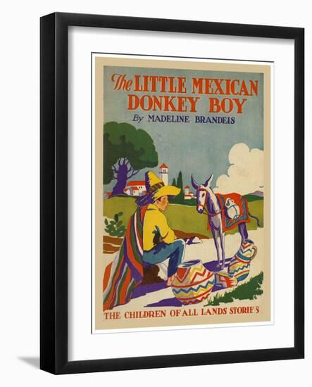 The Little Mexican Donkey Boy-null-Framed Art Print