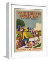 The Little Mexican Donkey Boy-null-Framed Art Print