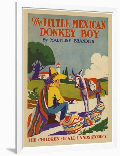 The Little Mexican Donkey Boy-null-Framed Art Print