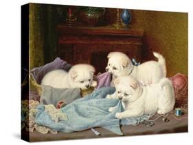 The Little Mischief Makers-Horatio Henry Couldery-Stretched Canvas