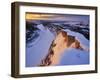 The Little Missouri River in Winter in Theodore Roosevelt National Park, North Dakota, Usa-Chuck Haney-Framed Photographic Print