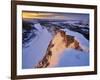 The Little Missouri River in Winter in Theodore Roosevelt National Park, North Dakota, Usa-Chuck Haney-Framed Photographic Print