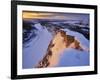 The Little Missouri River in Winter in Theodore Roosevelt National Park, North Dakota, Usa-Chuck Haney-Framed Photographic Print