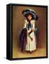 The little model' by Kate Greenaway-Kate Greenaway-Framed Stretched Canvas