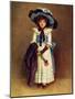 The little model' by Kate Greenaway-Kate Greenaway-Mounted Giclee Print