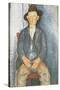 The Little Peasant-Amedeo Modigliani-Stretched Canvas