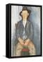 The Little Peasant-Amedeo Modigliani-Framed Stretched Canvas