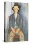 The Little Peasant-Amedeo Modigliani-Stretched Canvas