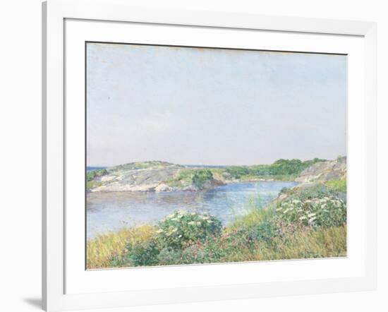 The Little Pond, Appledore, 1890-Childe Hassam-Framed Giclee Print