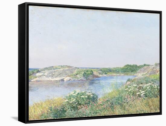 The Little Pond, Appledore, 1890-Childe Hassam-Framed Stretched Canvas
