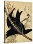 The Little Raven. Minamoto Clan Sword, C1823-Katsushika Hokusai-Stretched Canvas