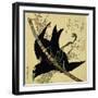 The Little Raven with the Minamoto Clan Sword, c.1823-Katsushika Hokusai-Framed Giclee Print