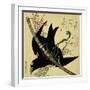 The Little Raven with the Minamoto Clan Sword, c.1823-Katsushika Hokusai-Framed Giclee Print