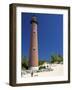 The Little Sable Point Light on Lake Michigan in Golden Township, Michigan, USA-David R. Frazier-Framed Photographic Print