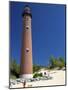 The Little Sable Point Light on Lake Michigan in Golden Township, Michigan, USA-David R. Frazier-Mounted Photographic Print