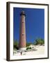 The Little Sable Point Light on Lake Michigan in Golden Township, Michigan, USA-David R. Frazier-Framed Photographic Print