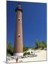 The Little Sable Point Light on Lake Michigan in Golden Township, Michigan, USA-David R. Frazier-Mounted Photographic Print