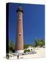 The Little Sable Point Light on Lake Michigan in Golden Township, Michigan, USA-David R. Frazier-Stretched Canvas