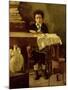 The Little Schoolboy, or the Poor Schoolboy-Antonio Mancini-Mounted Giclee Print