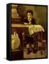 The Little Schoolboy, or the Poor Schoolboy-Antonio Mancini-Framed Stretched Canvas